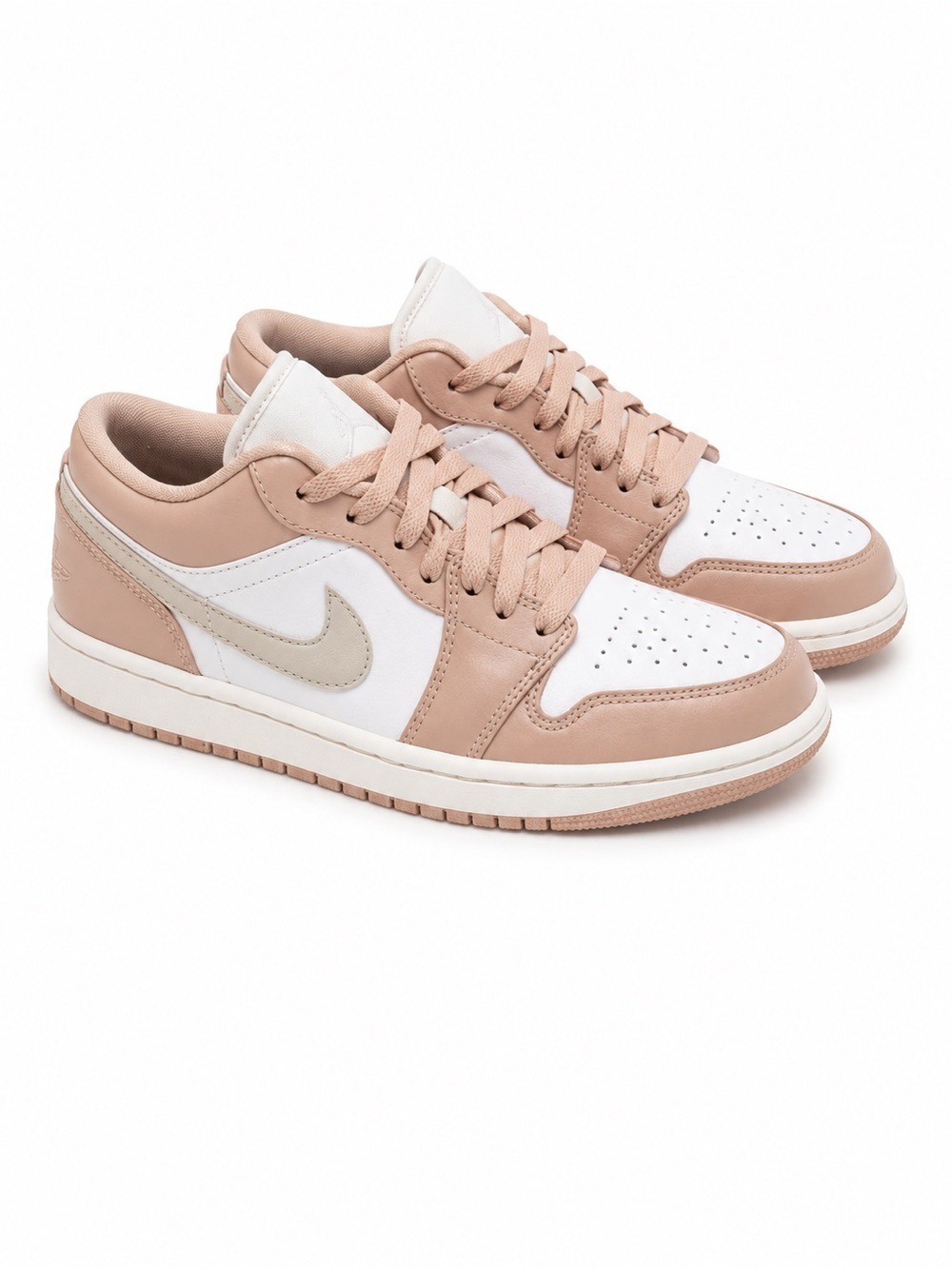 Nike Women’s Low Top Sneakers - White & Blush Pink